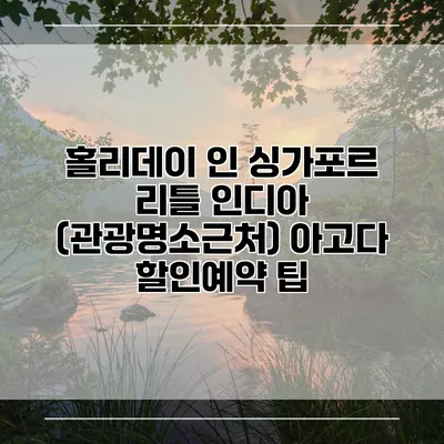 홀리데이 인 싱가포르 리틀 인디아 (관광명소근처) 아고다 할인예약 팁