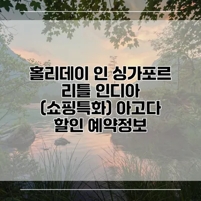 홀리데이 인 싱가포르 리틀 인디아 (쇼핑특화) 아고다 할인 예약정보